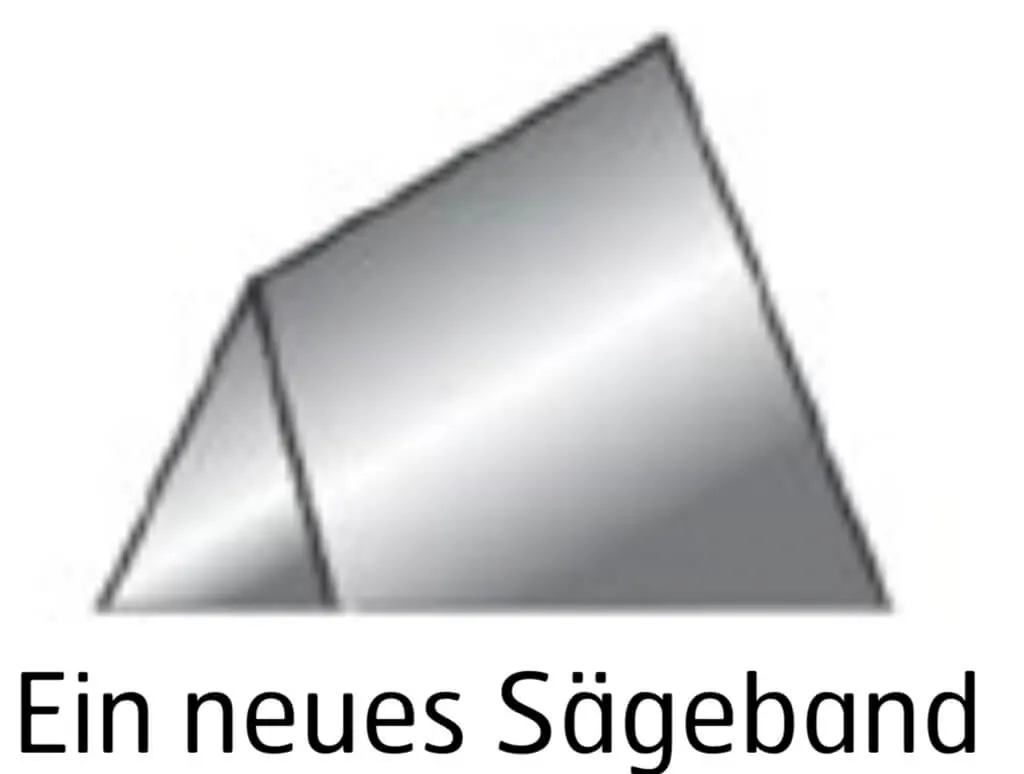 Neues Sägeband für Hardox 400 Neues Sägeband für Hardox 400